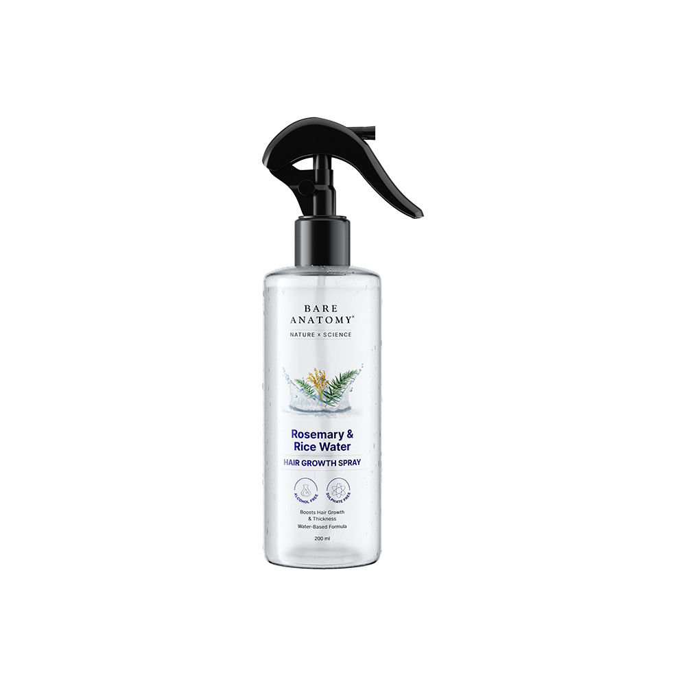 Rosemary & Rice Water Hair Growth Spray for Strong Hair