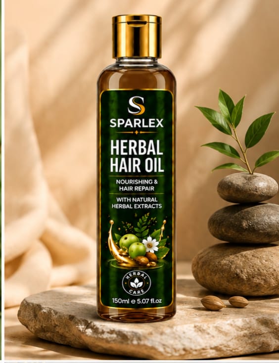 SPARLEX Herbal Hair Treatment Set | Shampoo + Hair Oil + Hair Serum