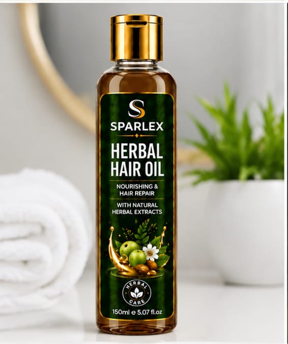 SPARLEX Herbal Hair Treatment Set | Shampoo + Hair Oil + Hair Serum