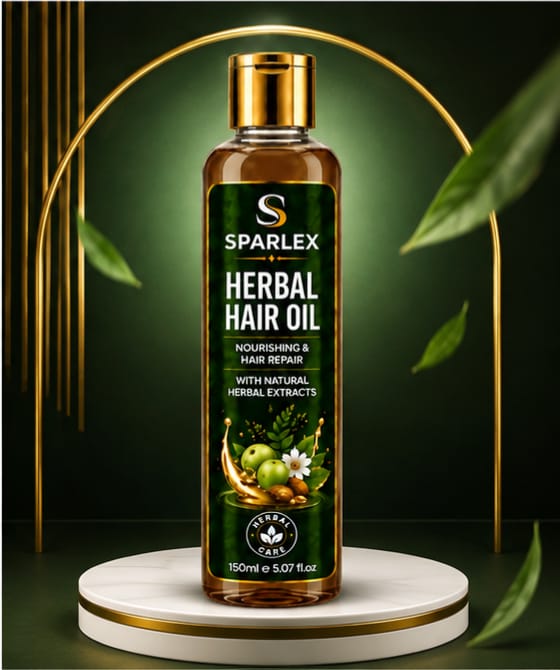 SPARLEX Herbal Hair Treatment Set | Shampoo + Hair Oil + Hair Serum